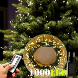 36M Cluster LED Christmas String Lights Outdoor Decoration Garden Tree Waterproof Lamp for Halloween Party Home Holiday Lighting