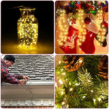 36M Cluster LED Christmas String Lights Outdoor Decoration Garden Tree Waterproof Lamp for Halloween Party Home Holiday Lighting