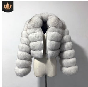 Lapel Imitation Fox Fur Long Sleeve Stitching Women's Light Luxury